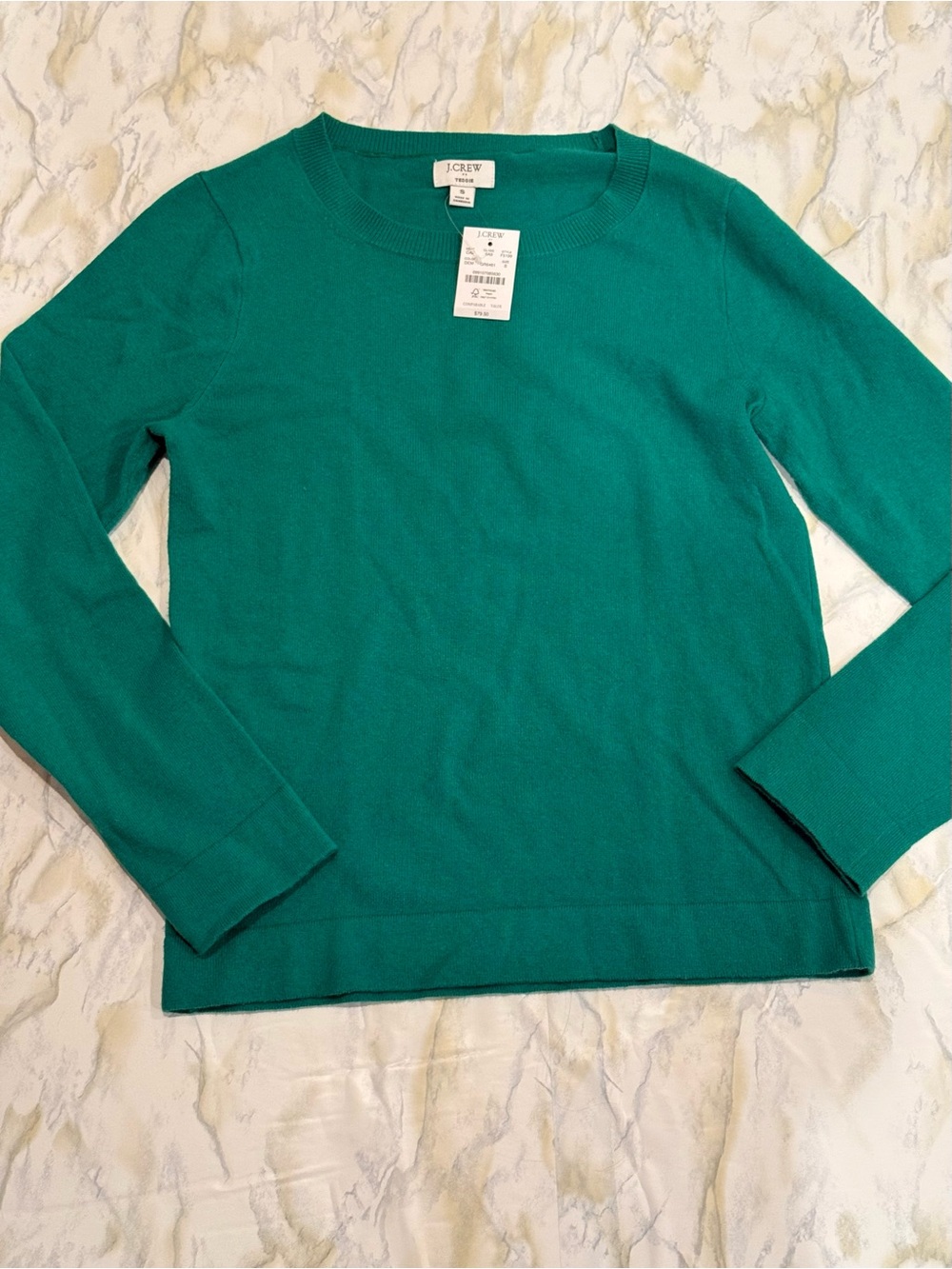 J Crew Green Teddie Sweater S